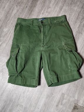 Ralph Lauren Olive Green Men's Chino Cargo Shorts